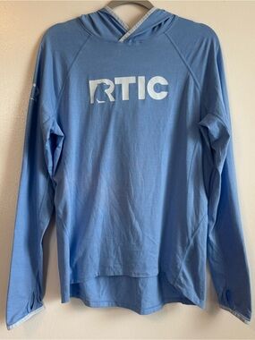 RTIC Light Blue Hooded Pullover with Thumb Holes Women’s Medium
